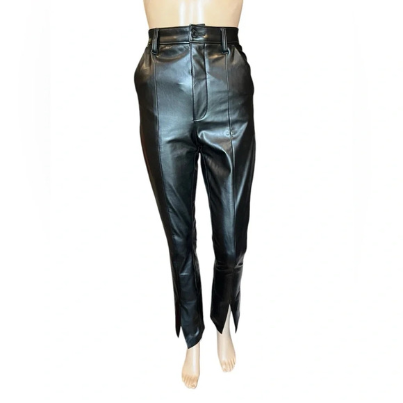 Abercrombie & Fitch Curve Love Skinny Ultra High Rise Faux Leather Pants 24/00 - Picture 3 of 16